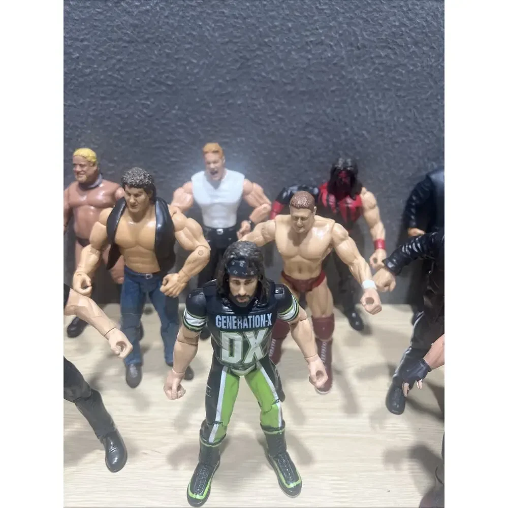 Lot of 12 WWE Wrestling Action Figures Early 1999/2006 Rocky Balboa Rikishi